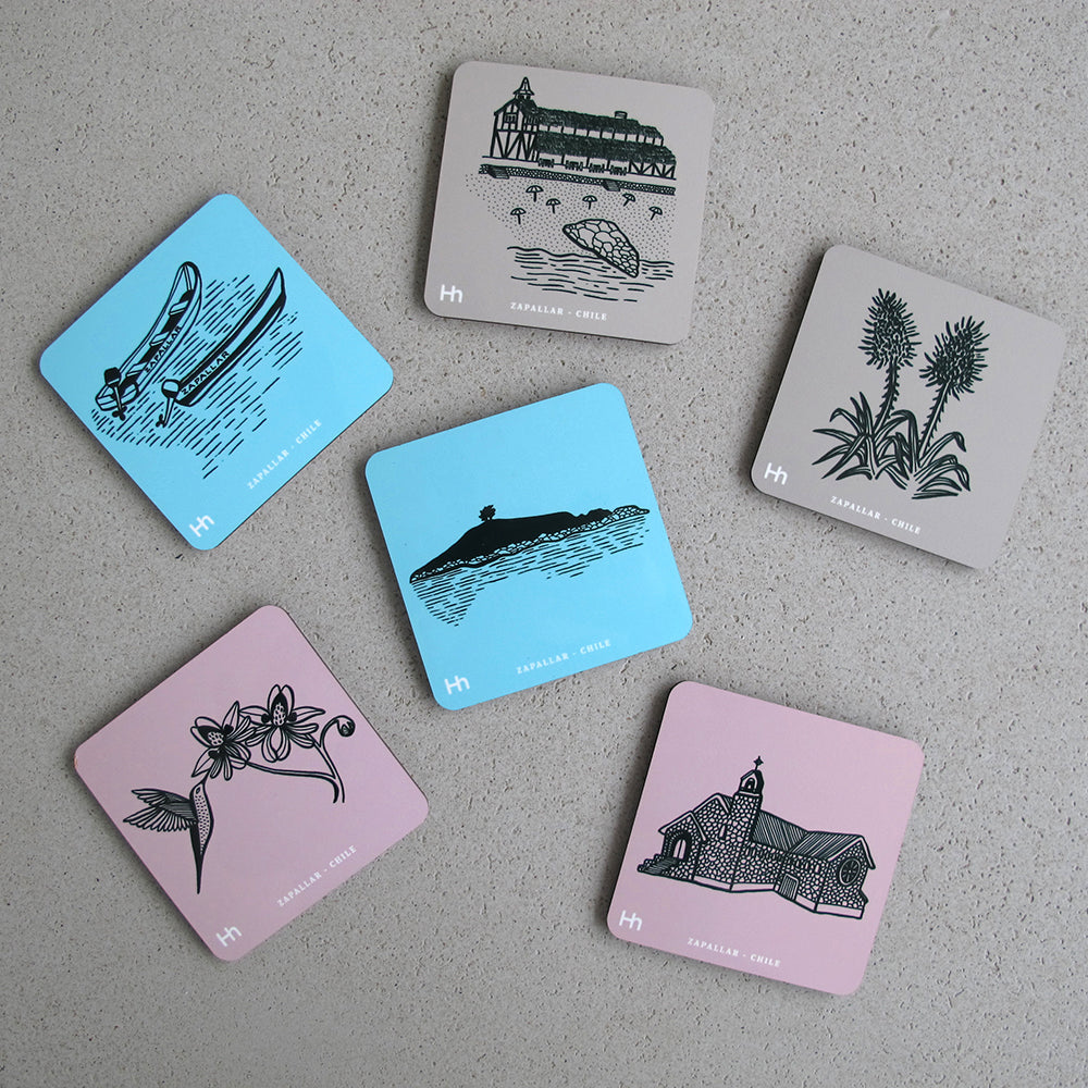 SET 6 POSAVASOS ZAPALLAR