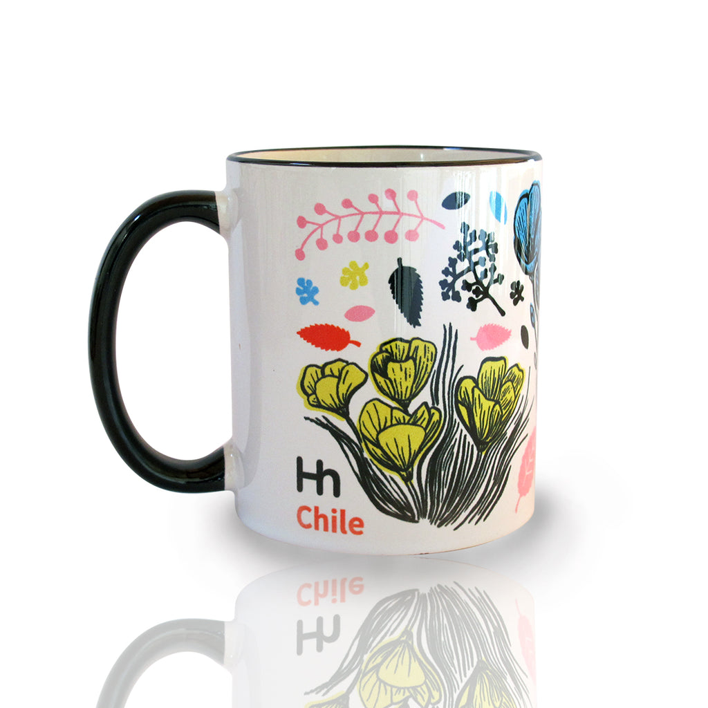 TAZÓN DE CERÁMICA FLORES SILVESTRES