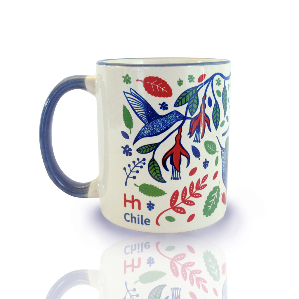 tazon cerámica picaflores